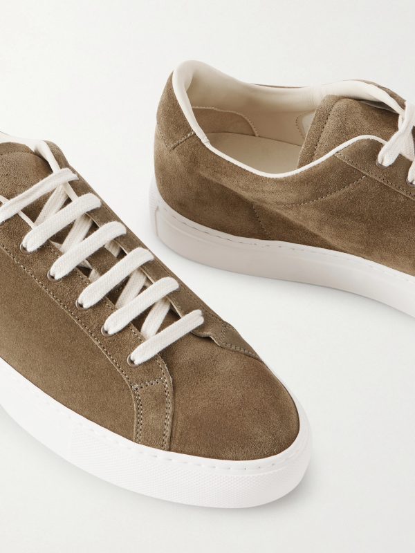 Retro Classic Waxed-Suede Sneakers - CU