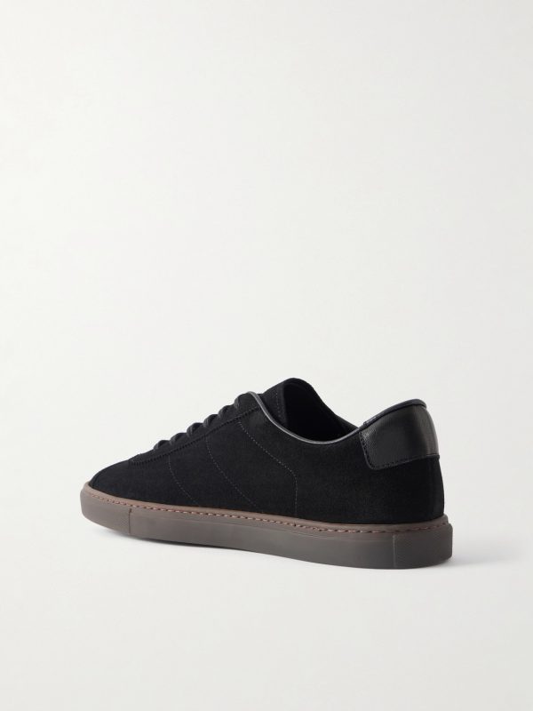 Field Trainer Waxed-Suede Sneakers - BK Field Trainer Waxed-Suede Sneakers - BK