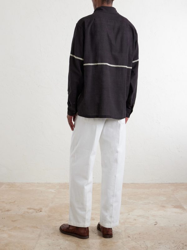 Rabari Embroidered Cotton Shirt - BK Rabari Embroidered Cotton Shirt - BK