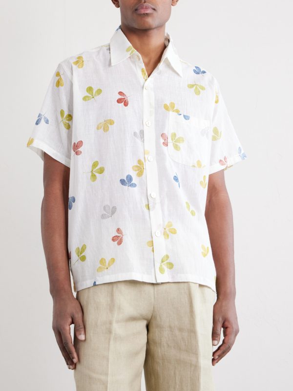 Printed Cotton-Voile Shirt - FR Printed Cotton-Voile Shirt - FR