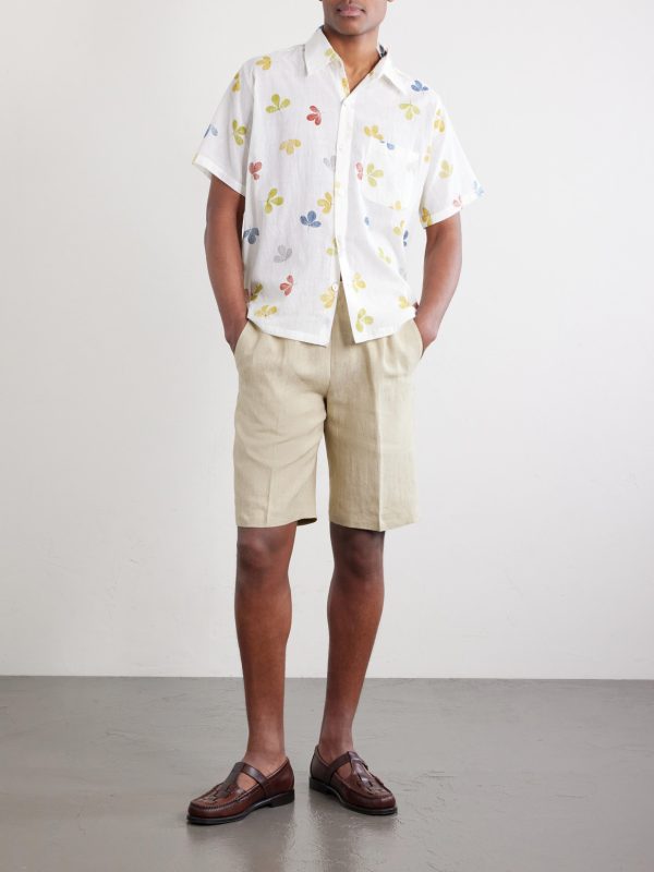 Printed Cotton-Voile Shirt - OU Printed Cotton-Voile Shirt - OU