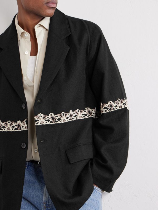 Embroidered Wool Blazer - CU