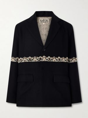 Embroidered Wool Blazer Embroidered Wool Blazer