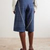 Rabari Straight-Leg Embroidered Silk Shorts - BK Rabari Straight-Leg Embroidered Silk Shorts - BK