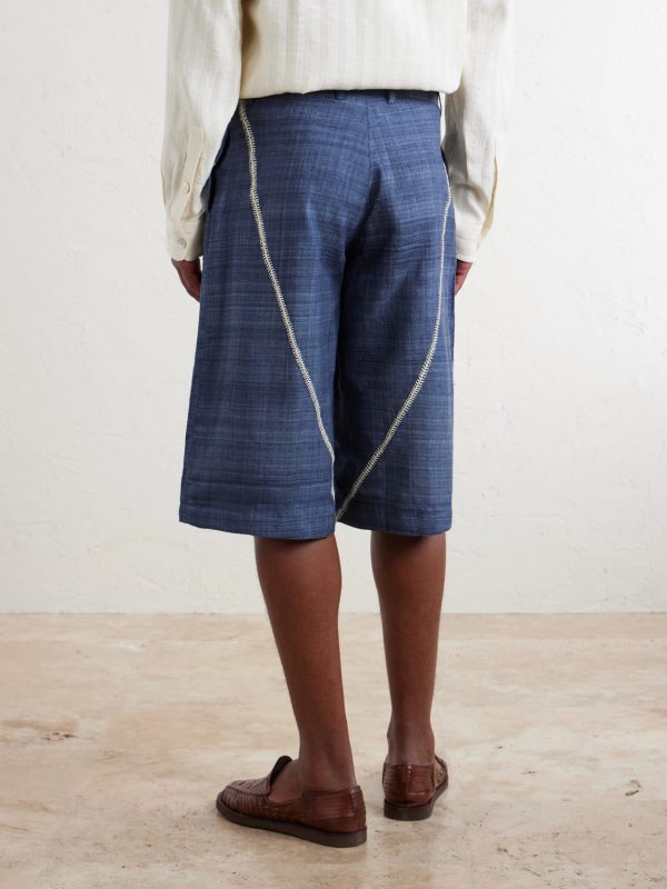 Rabari Straight-Leg Embroidered Silk Shorts - BK Rabari Straight-Leg Embroidered Silk Shorts - BK