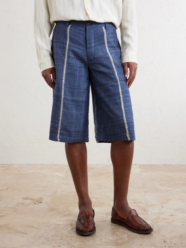Rabari Straight-Leg Embroidered Silk Shorts - FR Rabari Straight-Leg Embroidered Silk Shorts - FR