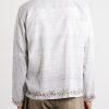 Camp-Collar Bead-Embellished Embroidered Cotton-Voile Shirt - BK Camp-Collar Bead-Embellished Embroidered Cotton-Voile Shirt - BK