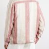 Striped Linen-Gauze Shirt - BK Striped Linen-Gauze Shirt - BK