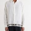 Camp-Collar Embroidered Cotton Shirt - FR Camp-Collar Embroidered Cotton Shirt - FR