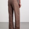 Straight-Leg Striped Linen Trousers - BK