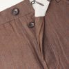 Straight-Leg Striped Linen Trousers - E1