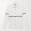 Rabari Embroidered Pinstriped Shirt
