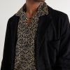 Camp-Collar Printed Silk Shirt - CU