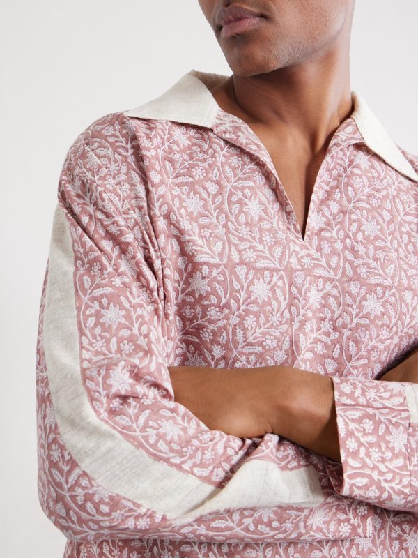 Bhutia Floral-Print Cotton and Silk-Blend Shirt - CU Bhutia Floral-Print Cotton and Silk-Blend Shirt - CU