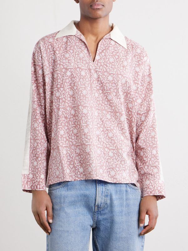 Bhutia Floral-Print Cotton and Silk-Blend Shirt - FR Bhutia Floral-Print Cotton and Silk-Blend Shirt - FR