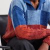 Patchwork Knitted Wool Sweater - CU Patchwork Knitted Wool Sweater - CU