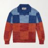 Patchwork Knitted Wool Sweater Patchwork Knitted Wool Sweater