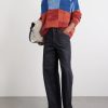 Patchwork Knitted Wool Sweater - OU Patchwork Knitted Wool Sweater - OU