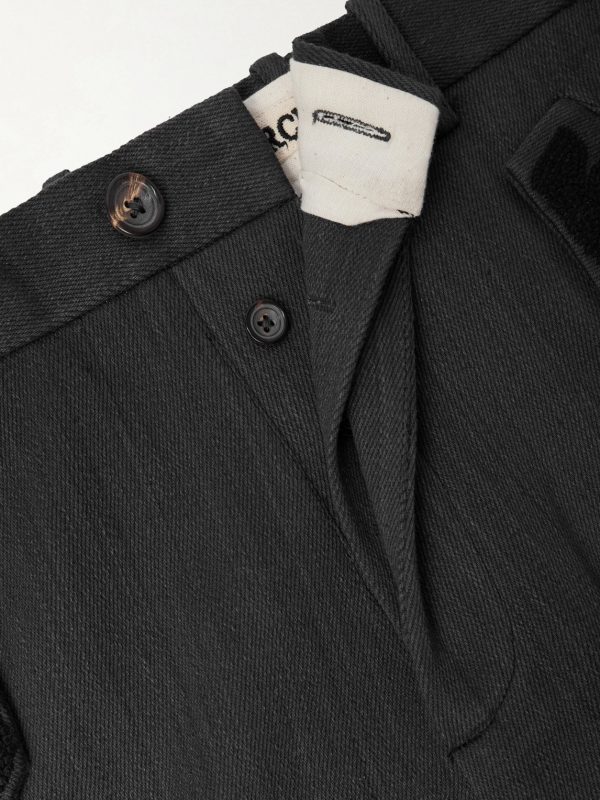 Straight-Leg Embroidered Cotton-Twill Trousers - E1 Straight-Leg Embroidered Cotton-Twill Trousers - E1