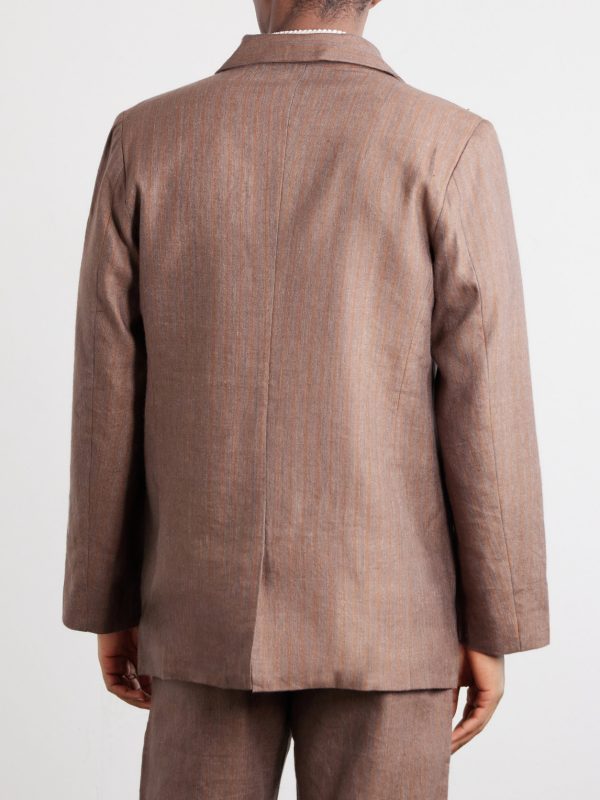 Linen and Wool-Blend Suit Jacket - BK Linen and Wool-Blend Suit Jacket - BK