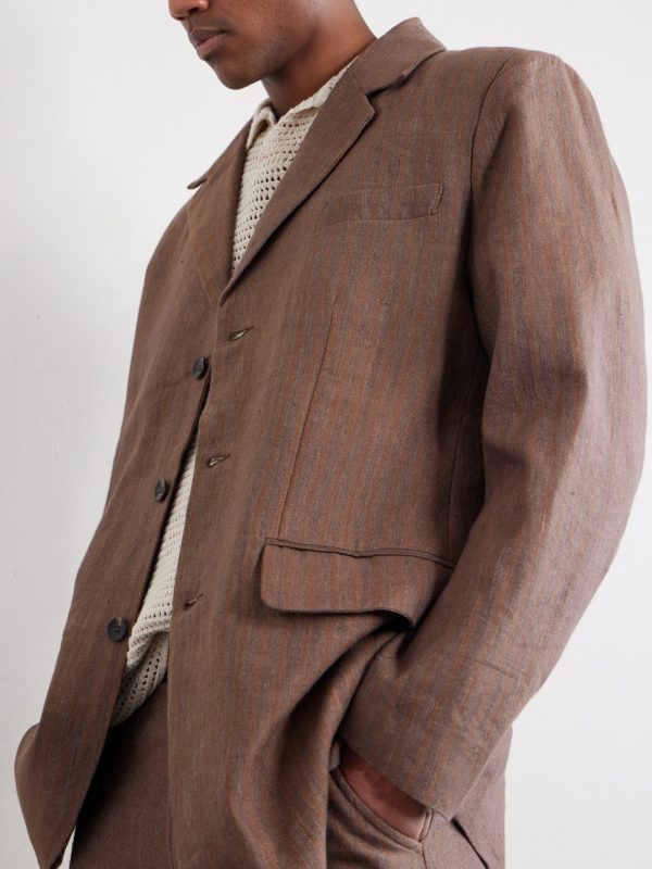 Linen and Wool-Blend Suit Jacket - CU Linen and Wool-Blend Suit Jacket - CU