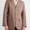 Linen and Wool-Blend Suit Jacket - FR Linen and Wool-Blend Suit Jacket - FR