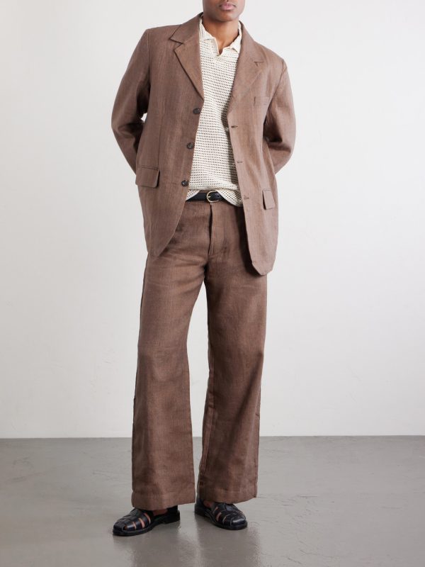 Linen and Wool-Blend Suit Jacket - OU Linen and Wool-Blend Suit Jacket - OU