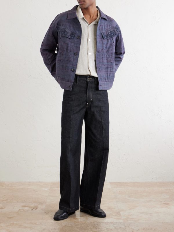 Crochet-Trimmed Ramie and Cotton-Blend Shirt - OU Crochet-Trimmed Ramie and Cotton-Blend Shirt - OU
