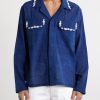 Surya Camp-Collar Embellished Embroidered Cotton Shirt - FR Surya Camp-Collar Embellished Embroidered Cotton Shirt - FR