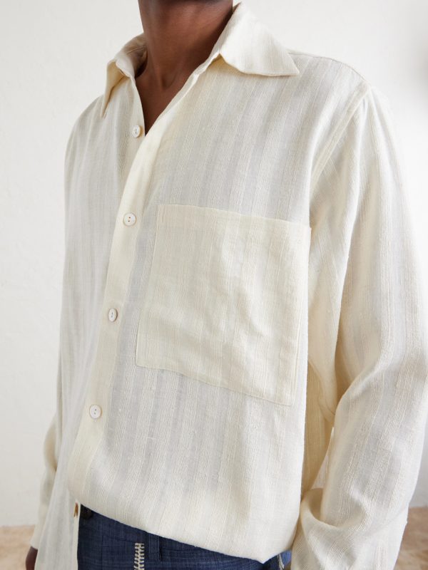 Pataudi Striped Silk Shirt - CU