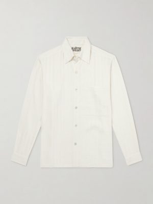 Pataudi Striped Silk Shirt