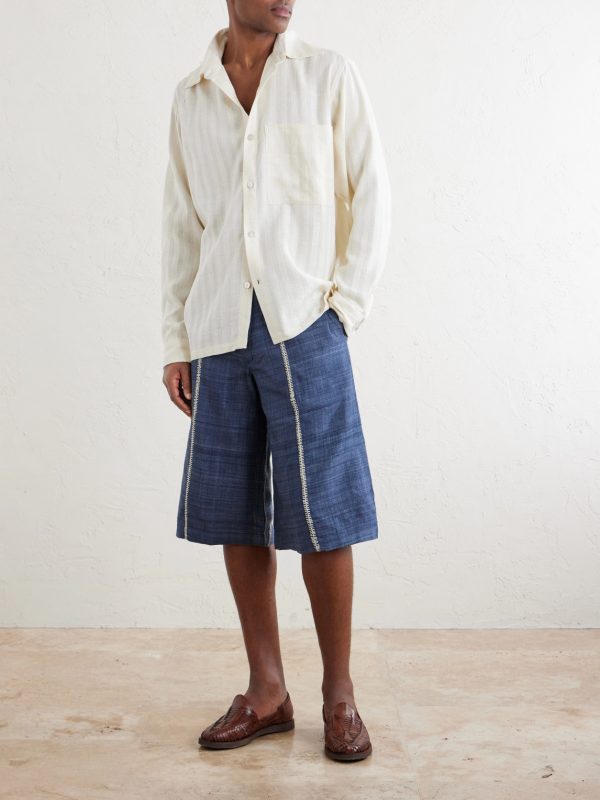 Pataudi Striped Silk Shirt - OU