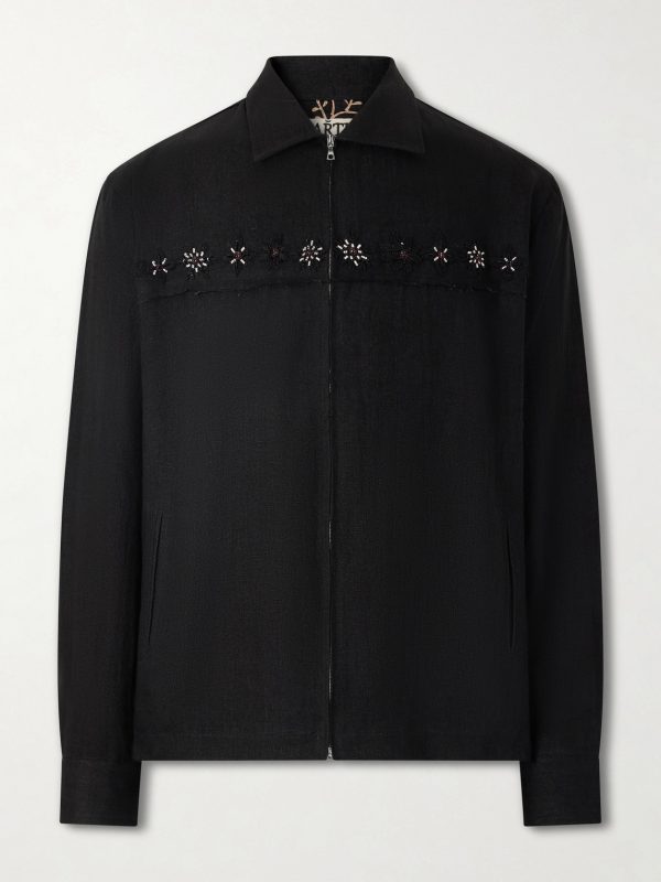 Embroidered Linen Jacket Embroidered Linen Jacket