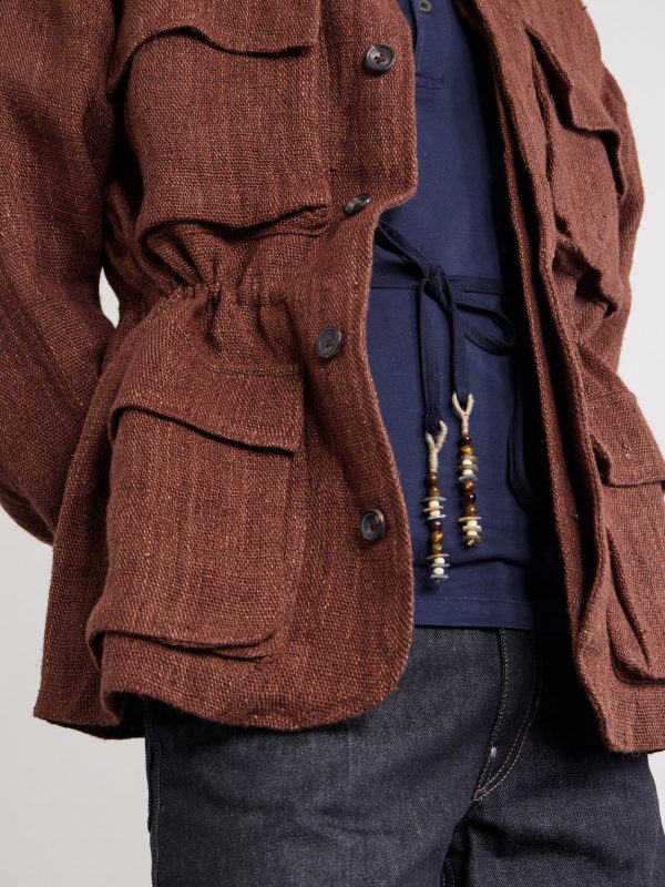 Ranthambore Embellished Linen Jacket - CU Ranthambore Embellished Linen Jacket - CU