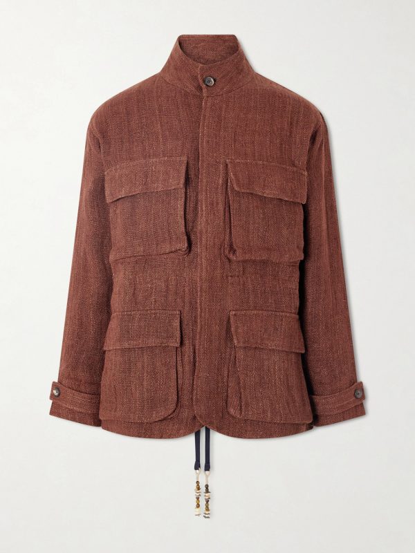 Ranthambore Embellished Linen Jacket Ranthambore Embellished Linen Jacket