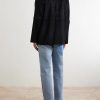 Embroidered Suede Blazer - BK