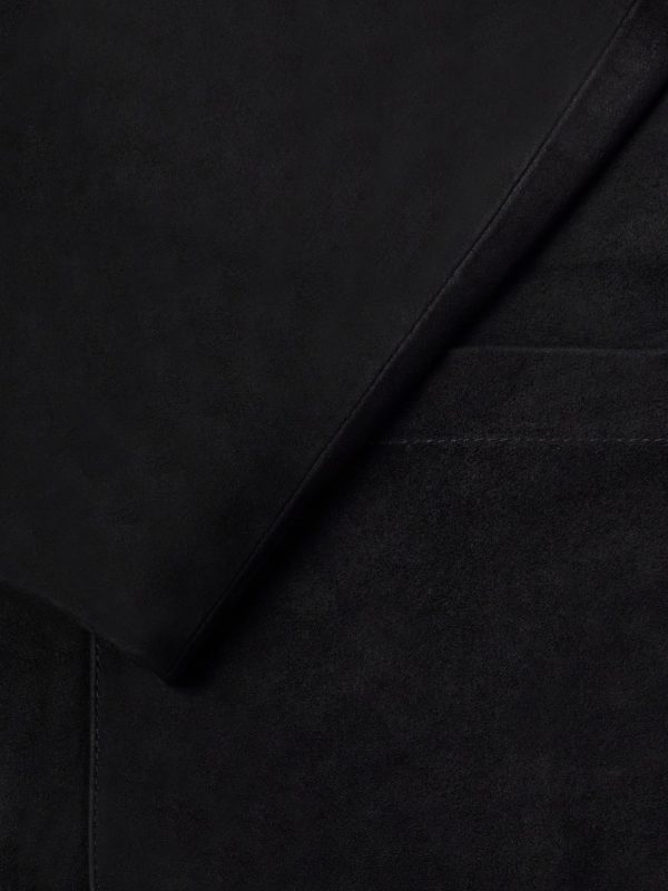 Embroidered Suede Blazer - E2