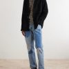 Embroidered Suede Blazer - OU