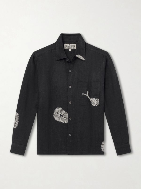 Repair Embroidered Linen Shirt Repair Embroidered Linen Shirt