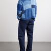 Patchwork Cable-Knit Wool Cardigan - BK Patchwork Cable-Knit Wool Cardigan - BK