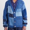 Patchwork Cable-Knit Wool Cardigan - FR Patchwork Cable-Knit Wool Cardigan - FR