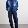 Patchwork Cable-Knit Wool Cardigan - OU Patchwork Cable-Knit Wool Cardigan - OU