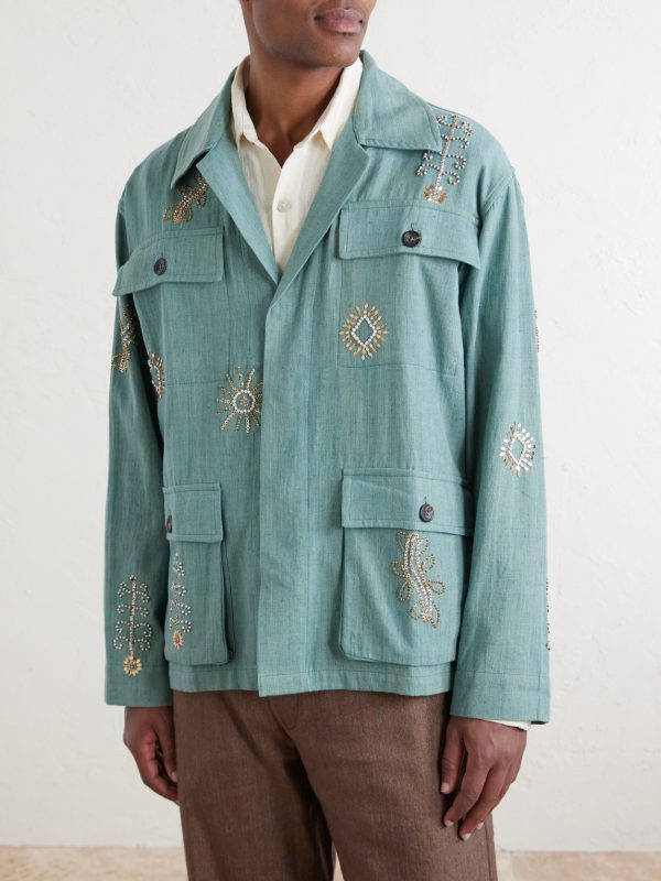Safari Embroidered Cotton Jacket - FR Safari Embroidered Cotton Jacket - FR