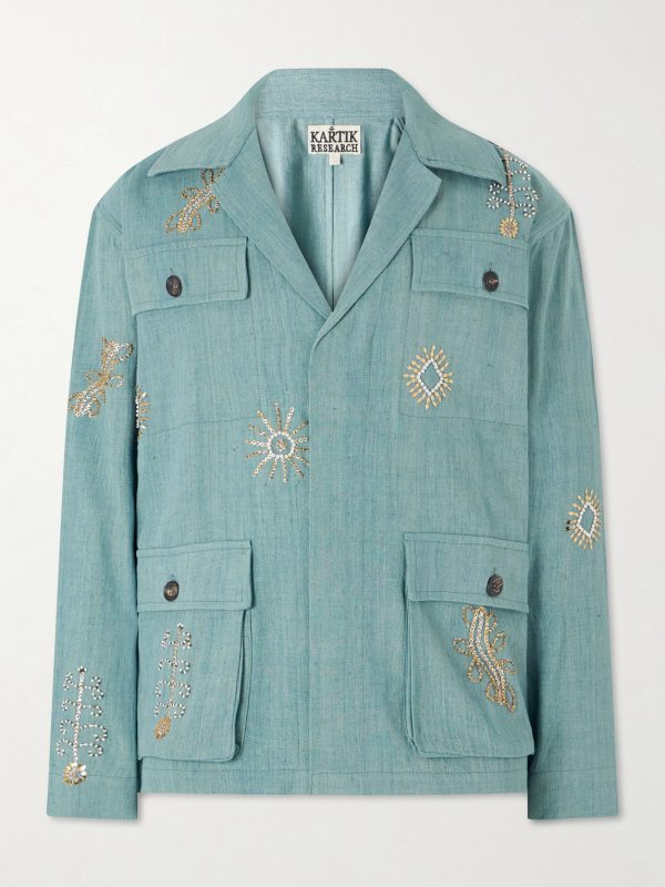 Safari Embroidered Cotton Jacket Safari Embroidered Cotton Jacket