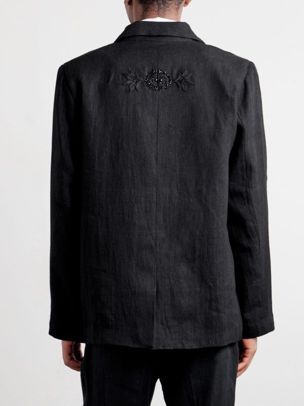Linen Blazer - BK Linen Blazer - BK