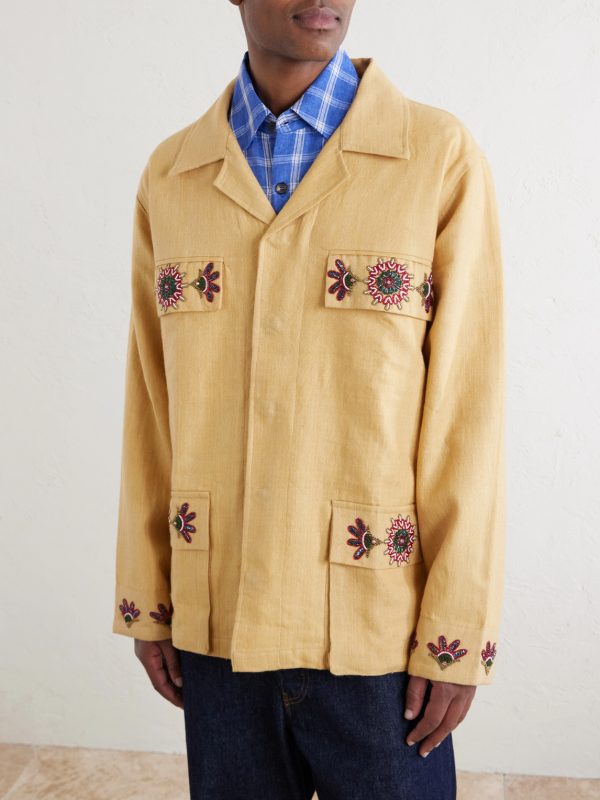 Jaisalmer Embroidered Linen Jacket - FR