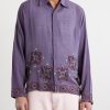 Bead-Embellished Embroidered Cotton Shirt - FR
