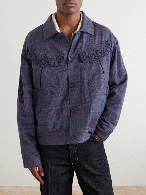 Gul Embroidered Wool and Silk-Blend Jacket - FR Gul Embroidered Wool and Silk-Blend Jacket - FR