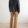 Embroidered Leather Jacket - BK