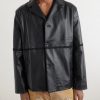 Embroidered Leather Jacket - FR